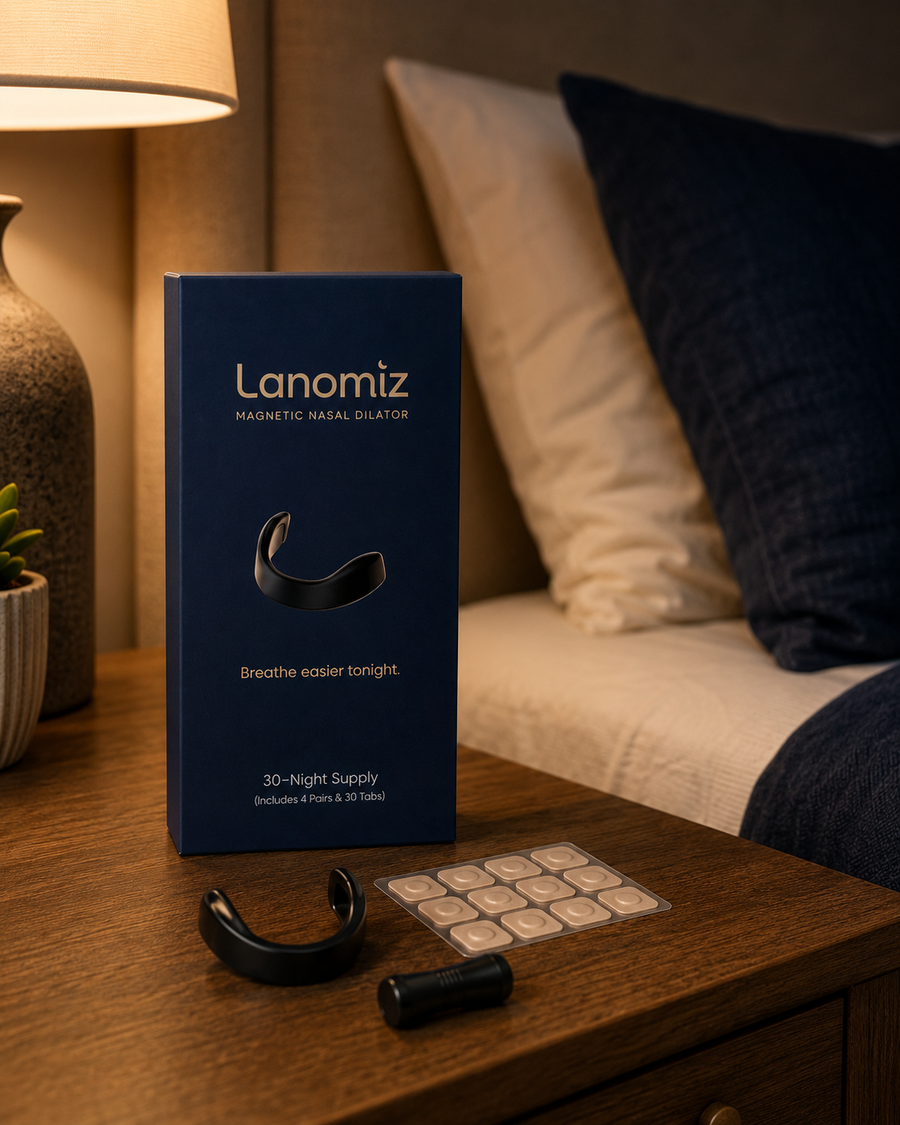 Lanomiz 30-night starter kit with magnetic bridge and skin-tone tabs