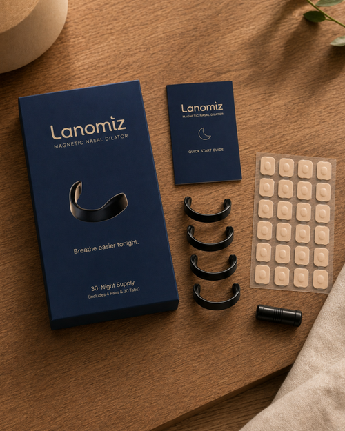Lanomiz Magnetic Nasal Dilator – 30-Night Starter Kit