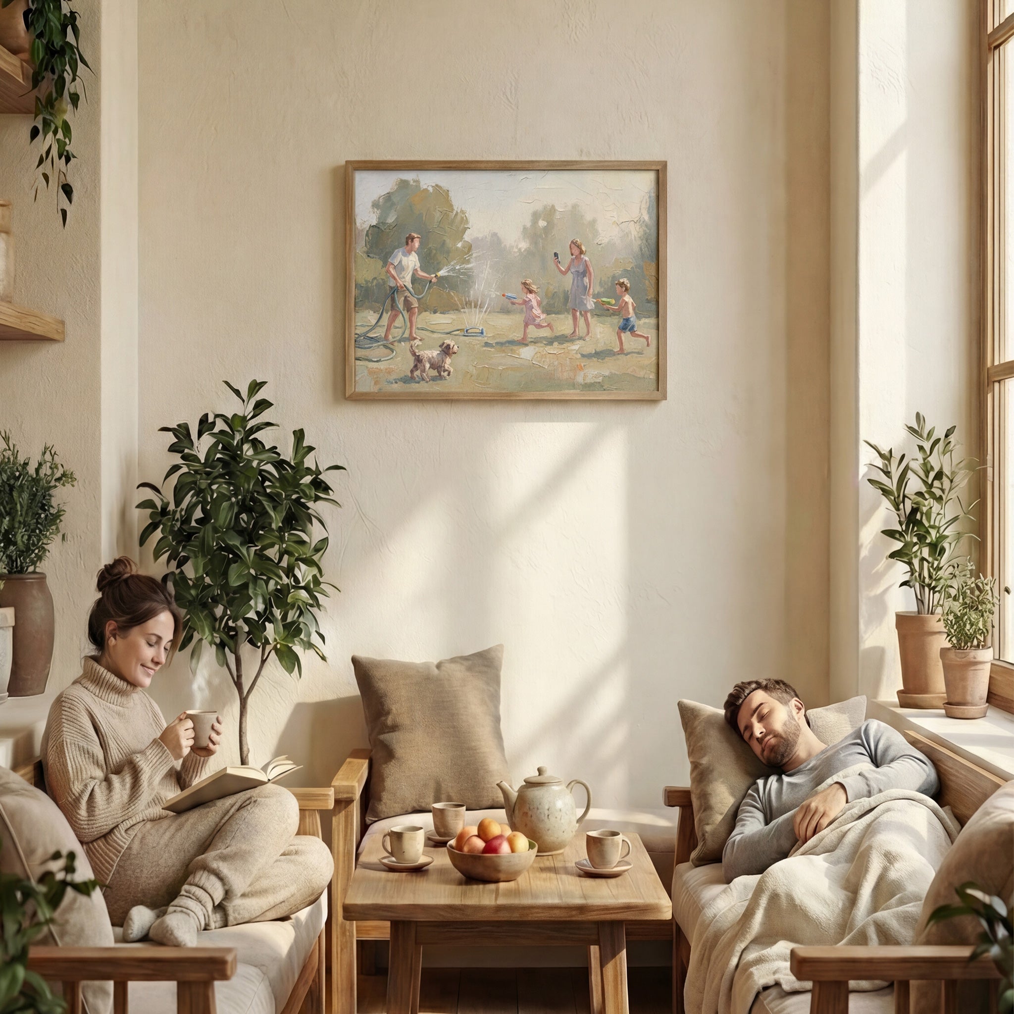 Backyard in Dappled Light